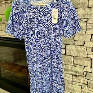 Lilly Pulitzer Blue and White Dress